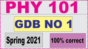Phy101 Gdb Solution spring 2021 | phy 101 gdb solution | phy101 vu
