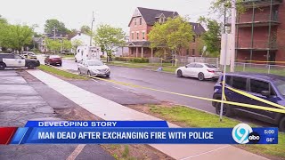 Man dead in Syracuse after exchanging gunfire with police