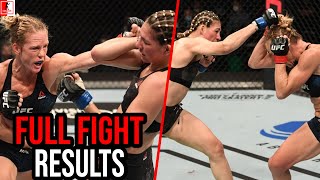 Holly Holm Vs Irene Aldana UFC Fight Island 4 Full Fight Results