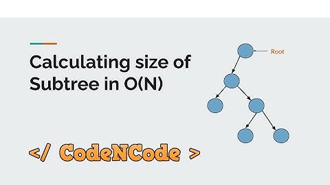 L09 : Calculating subtree size using dfs in O(N) | Graph Theory Part 1 | CodeNCode