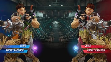 Rocket Raccoon and Chris vs Rocket Raccoon and Chris - MARVEL VS CAPCOM: INFINITE