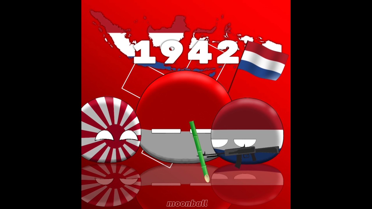 Indonesia War of Independence 🇮🇩 #countryballs #evolution #country #history #edit