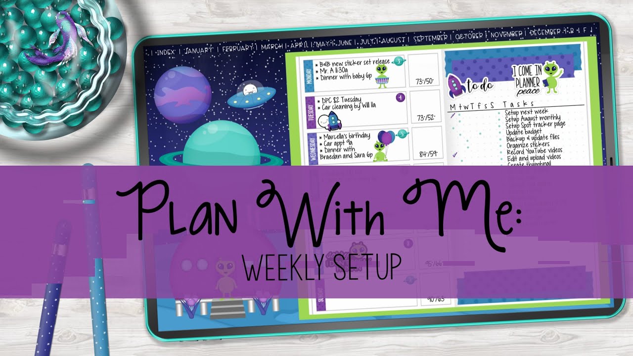 Digital Plan With Me: Weekly Setup | Xodo Digital Planning - YouTube