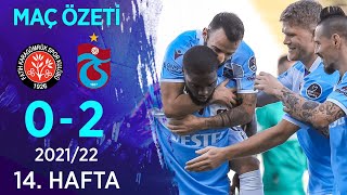 Vavacars Fatih Karagümrük 0-2 Trabzonspor MAÇ ÖZETİ | 14. Hafta - 2021/22
