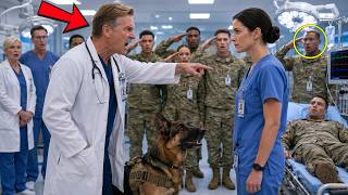 "Stay in Your Place," Doctor Told the Nurse — Her K9 Stood Up & Every Soldier Saluted