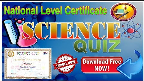 National Level E Quiz I Science Day Quiz I Free Science Day Quiz Certificate I @DigitalClassroomOfficial