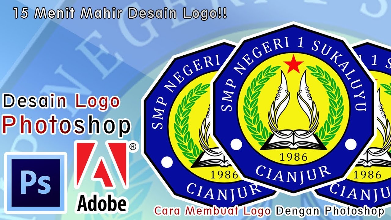 TUTORIAL DESAIN  LOGO  SMPN 1 SUKALUYU DENGAN MENGGUNAKAN 