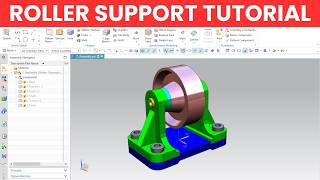 Roller Support Assembly in Siemens NX | Part 3/4 - Assembly