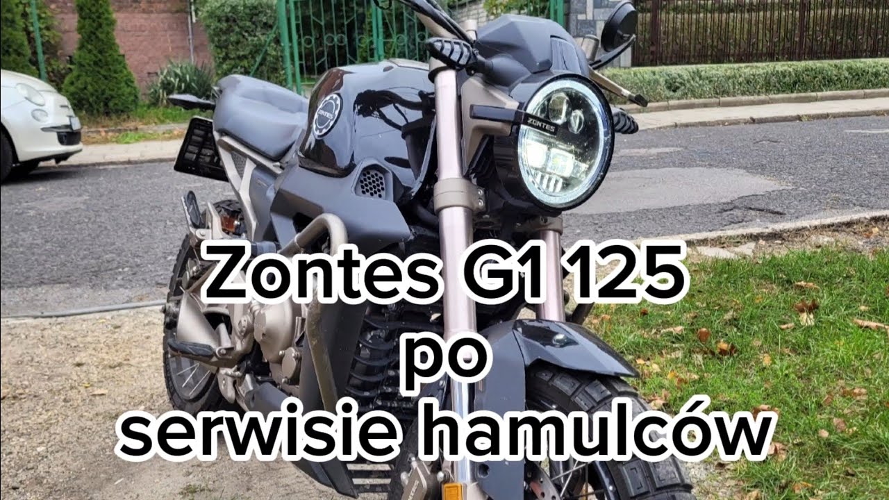 Test Zontesa G1 125 z wymienionym płynem hamulcowym i predkość maksymalna. #motovlog2024