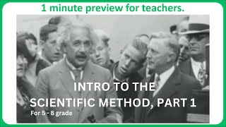 1 minute preview of Scientific Methods, Part 1 educational science video.