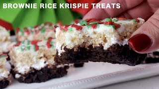 Thumbnail Christmas Brownie Rice Krispie Treats by Two Sisters Crafting