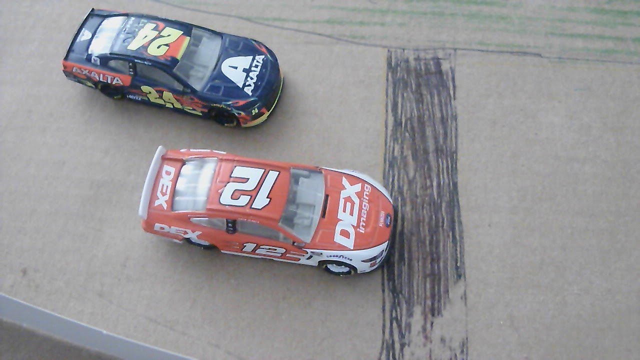 Nascar Stop Motion Recreation 2021 Finish at Michigan