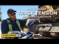 He Adjusts Hydraulic Excavator Tracks IN MINUTES