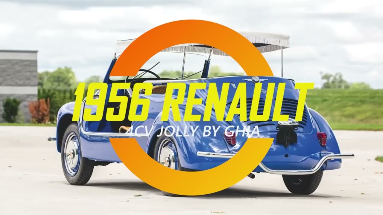 1956 Renault 4CV Jolly by Ghia Turned Wicker Seats Into Luxury