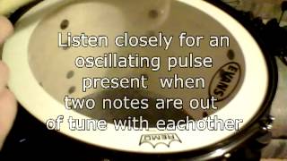 Video thumbnail of "Tuning Drums By Ear: How to Tune Drums to Notes (Rack Toms)"