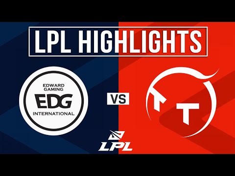 EDG vs TT Highlights ALL GAMES | LPL 2024 Summer | Edward Gaming vs ThunderTalk
