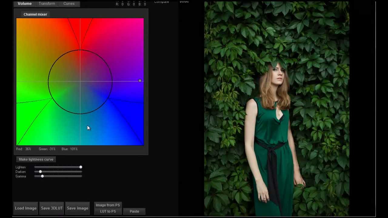 3D LUT Creator - работа с объемом фотографии