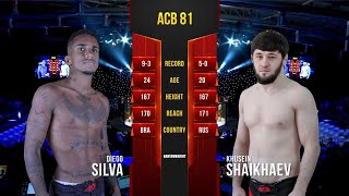 картинка: Диего Силва vs. Хусейн Шайхаев | Diego Silva vs. Khusein Shaikhaev | ACB 81