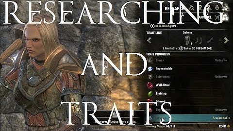 ESO Researching and Traits Crafting Mechanics