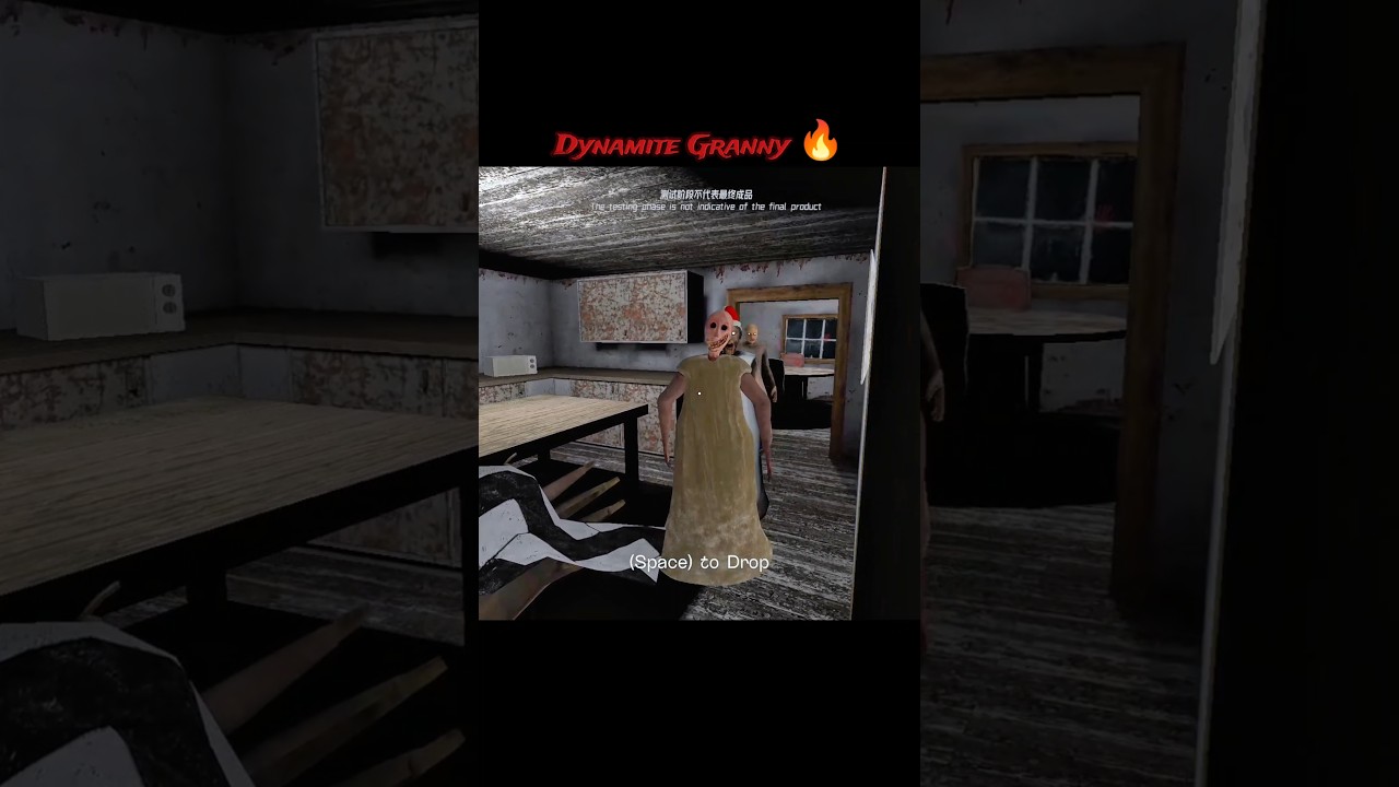 Playing As Dynamite Granny ☠️ | Granny Unofficial version 🥶 #granny #horrorgaming #shorts