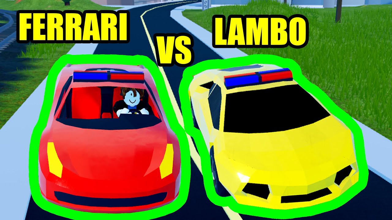 Can the NEW FERRARI BEAT the LAMBO??? | Roblox Jailbreak - YouTube