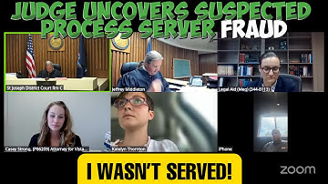 Judge Uncovers Suspected Process Server Fraud #eviction