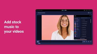Stock Music in the Video Editor