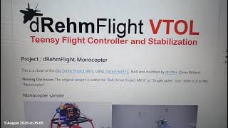 dRehmFlight Monocopter