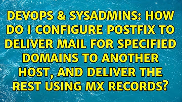 How do I configure postfix to deliver mail for specified domains to another host, and deliver...