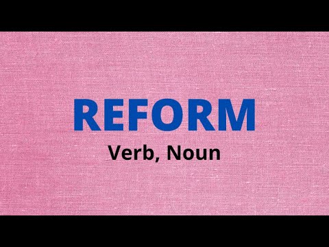 REFORM Meaning Explanation In Urdu Hindi - English Vocabulary - YouTube
