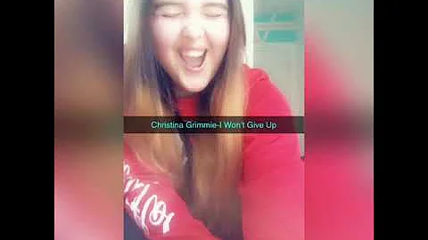 Covered by Christina Grimmie I Won’t Give Up