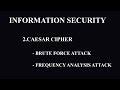Caesar Cipher: Brute Force & Frequency Attacks