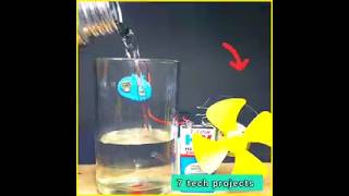 water controlled dc motor fan project #motor #7techprojects #dcmotor #motor #project #scienceproject