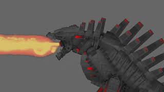 Mechagodzilla 2021 test animation