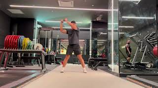 Lateral Squat with a Chop