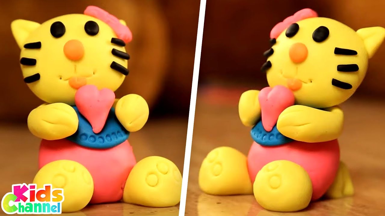 Play Doh Kitty, Learning Activities & Entertainment for Children by