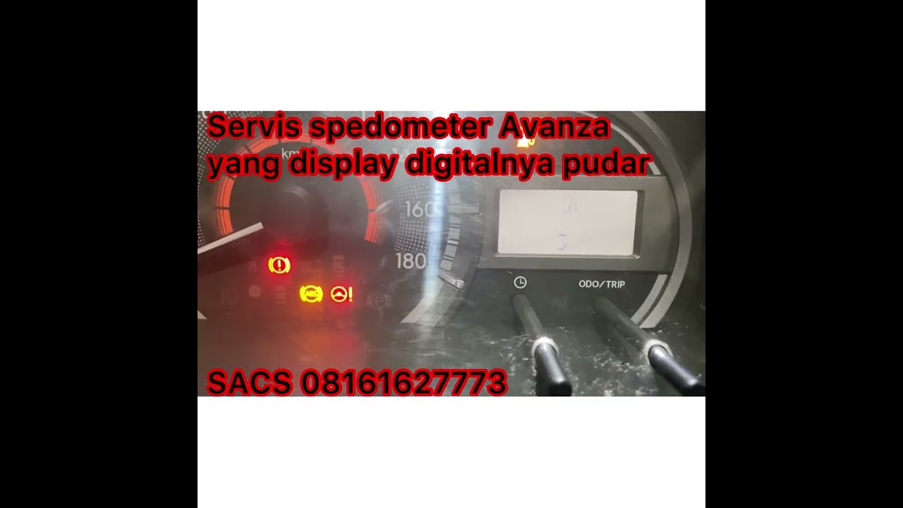 Servis spedometer Avanza yang display digital nya pudar