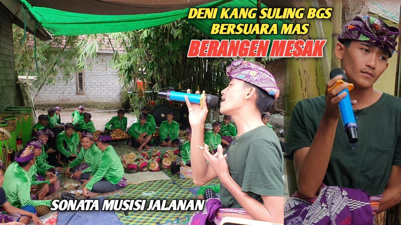 DENI AKANG SULING BGS SENIOR MENYUMBANGKAN SUARA MAS NYA DI MUSISI JALANAN SONATA || BERANGEN MESAK