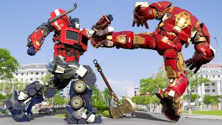 Transformers: The Last Knight - Optimus Prime vs Iron Man Final Fight | Paramount Pictures [HD]