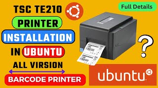 How to install TSC Thermal Printer in Ubuntu | Barcode Printer Install in Ubuntu @howtechnews Barcode Label Printer Driver On Linux System
