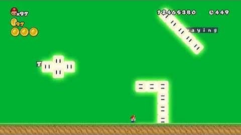 NSMBW Test | Giant Glow Block [420] New Movement Modes