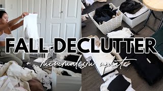 MAJOR DECLUTTER FOR FALL + MINIMALISM UPDATE | Haley Estrada