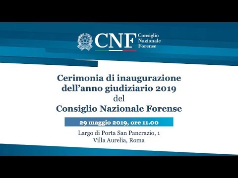 ordine avvocati milano Inaugurazione anno giudiziario 2019 CNF