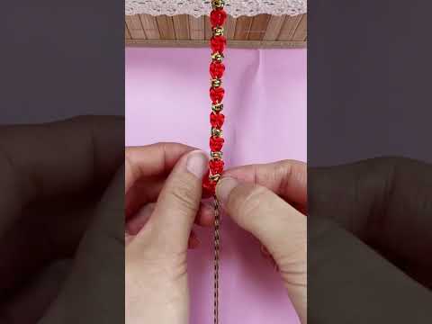 Instructions For Tying A Beautiful Rose Bracelet Diy Crafting Bracelets 