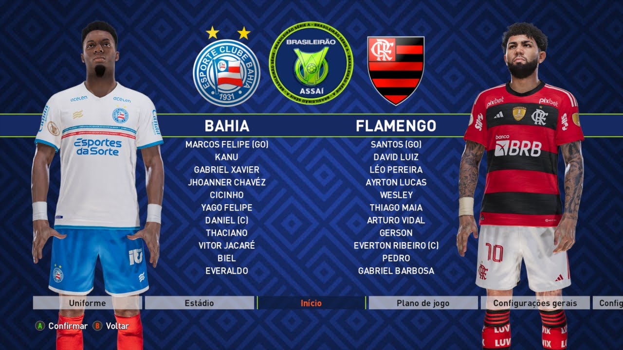 Bahia x Flamengo  Campeonato Brasileiro 2023  PES 2021 Patch BMPES 908   4K