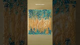 #Golden trees with blue flowers#diy wall decor#wall art#diy home decor#art#decor#decoratingidea#diy