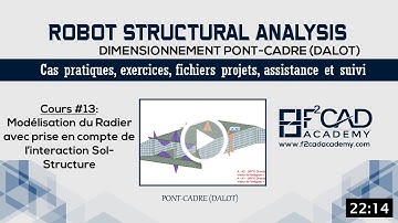 Dimensionnement Dalot sur Robot | Modélisation du Radier (Interaction Sol-Structure)