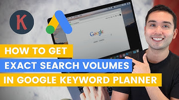 How To Get Exact Search Volumes In Google Keyword Planner With Keywords Everywhere