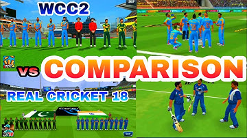 Real Cricket 18 VS WCC2 - COMPARISON