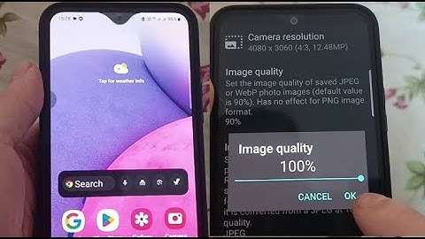 How to set the camera to maximum quality on the Samsung A03